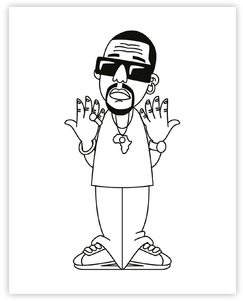 Hip Hop Coloring Book West Coast - Yuka Monsters