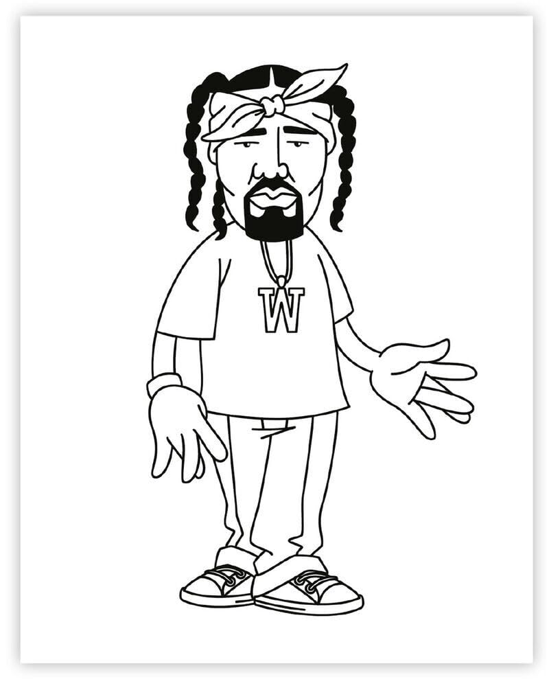 חוברת צביעה | Hip Hop Coloring Book West Coast 