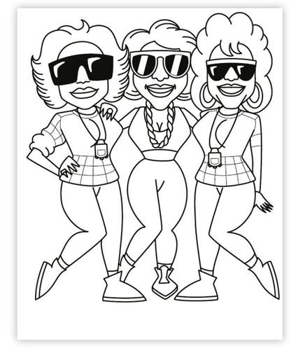 חוברת צביעה | Hip Hop Coloring Book West Coast 