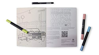 חוברת צביעה | Hip Hop Coloring Book West Coast 