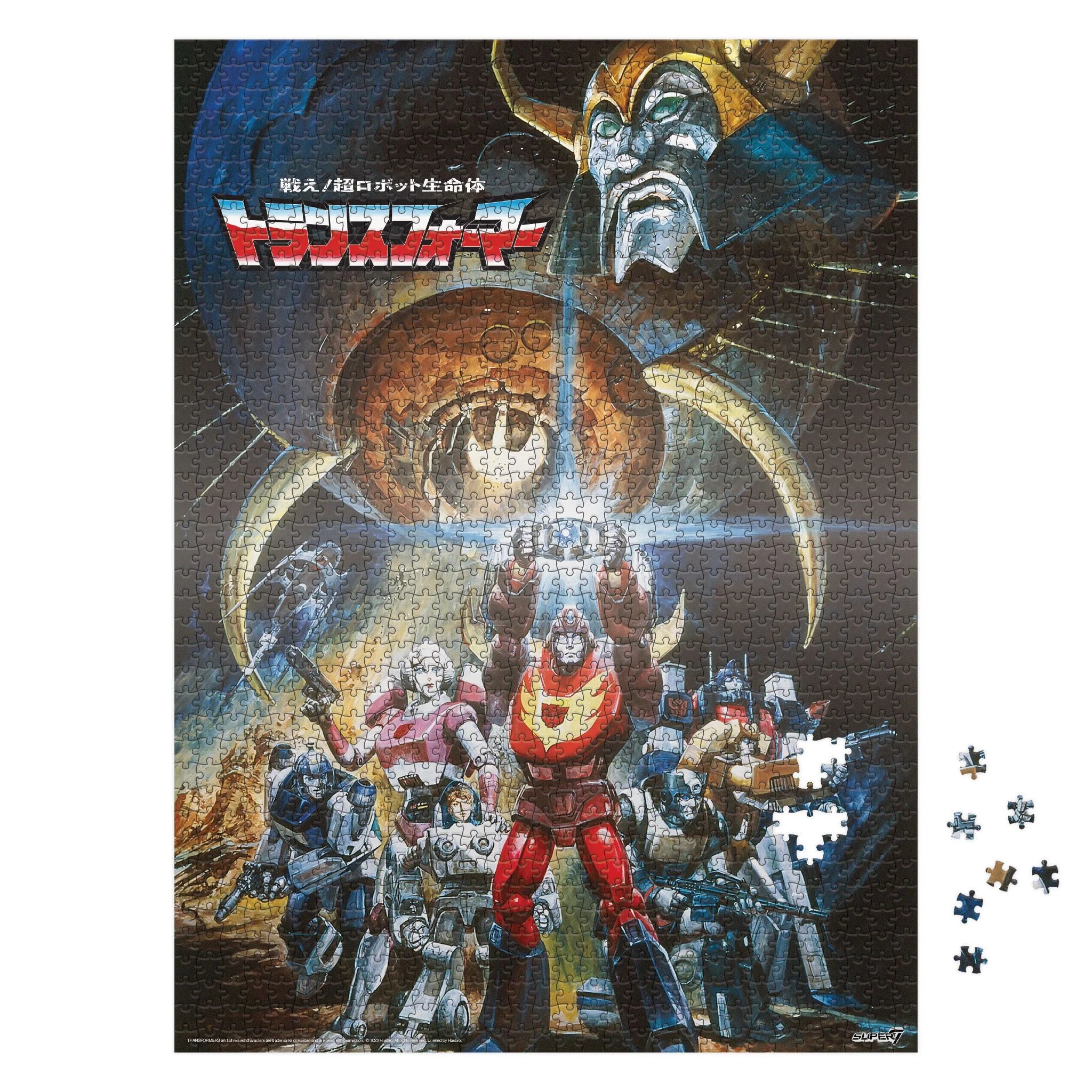 Transformers Japanese 86 Movie Poster Puzzle - Yuka Monsters