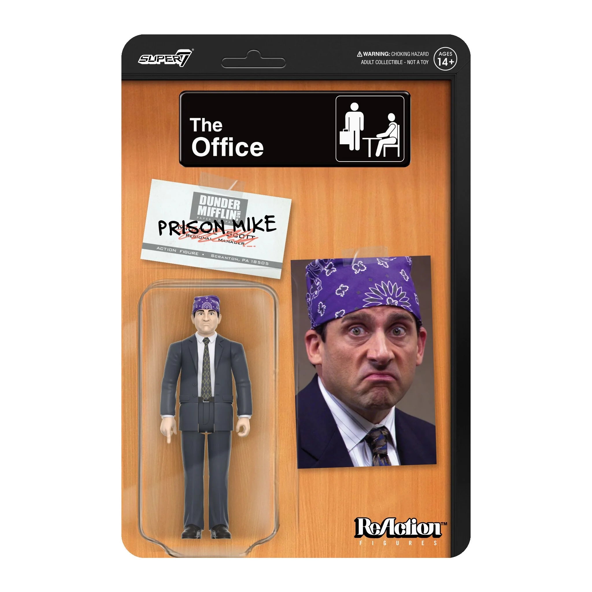 The Office ReAction Figures Wave 2 Michael Scott (Prison Mike) - Yuka Monsters