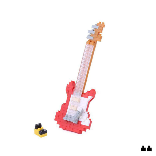 Red Electric Guitar by Nanoblock