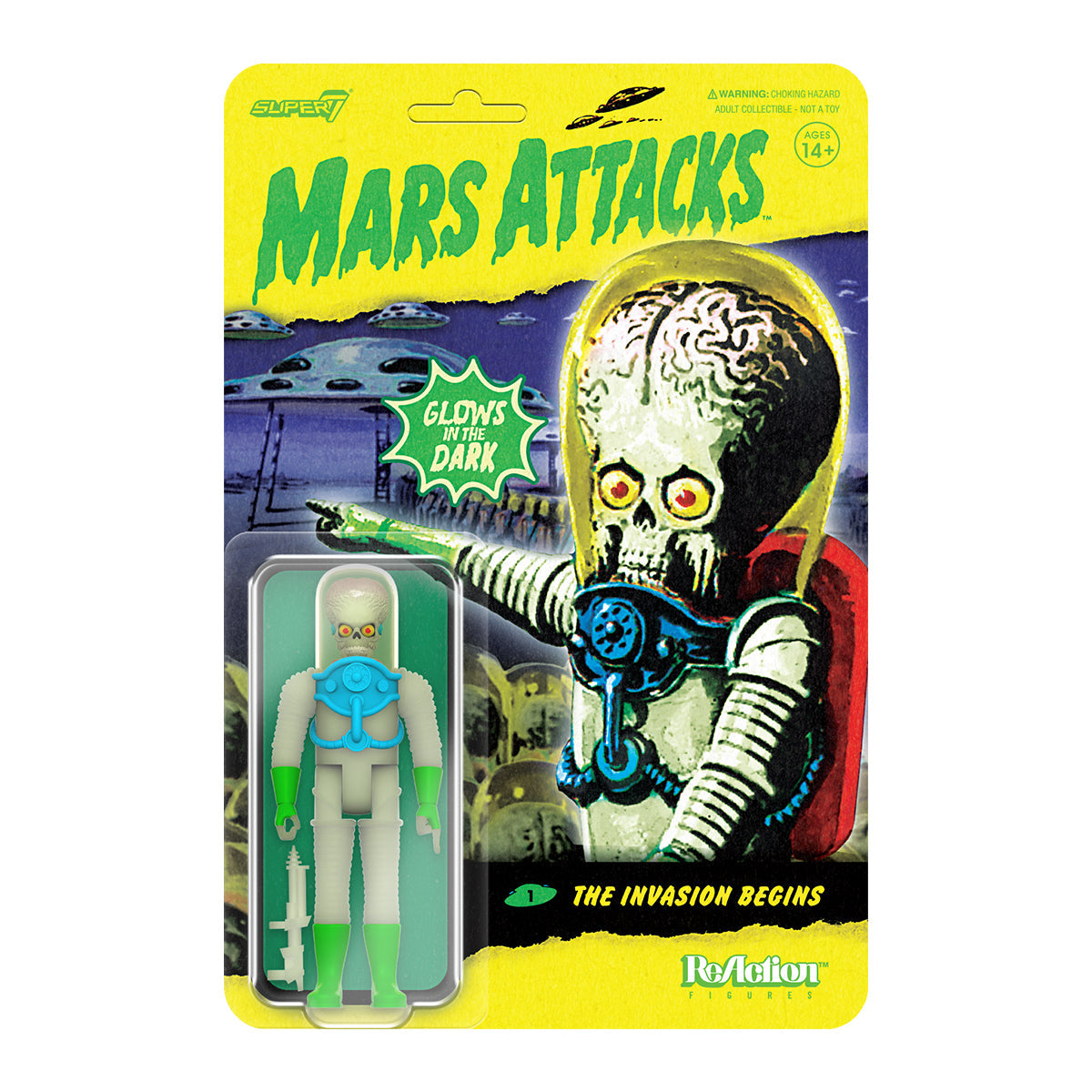 Mars Attacks ReAction - The Invasion Begins (Glow) - Yuka Monsters