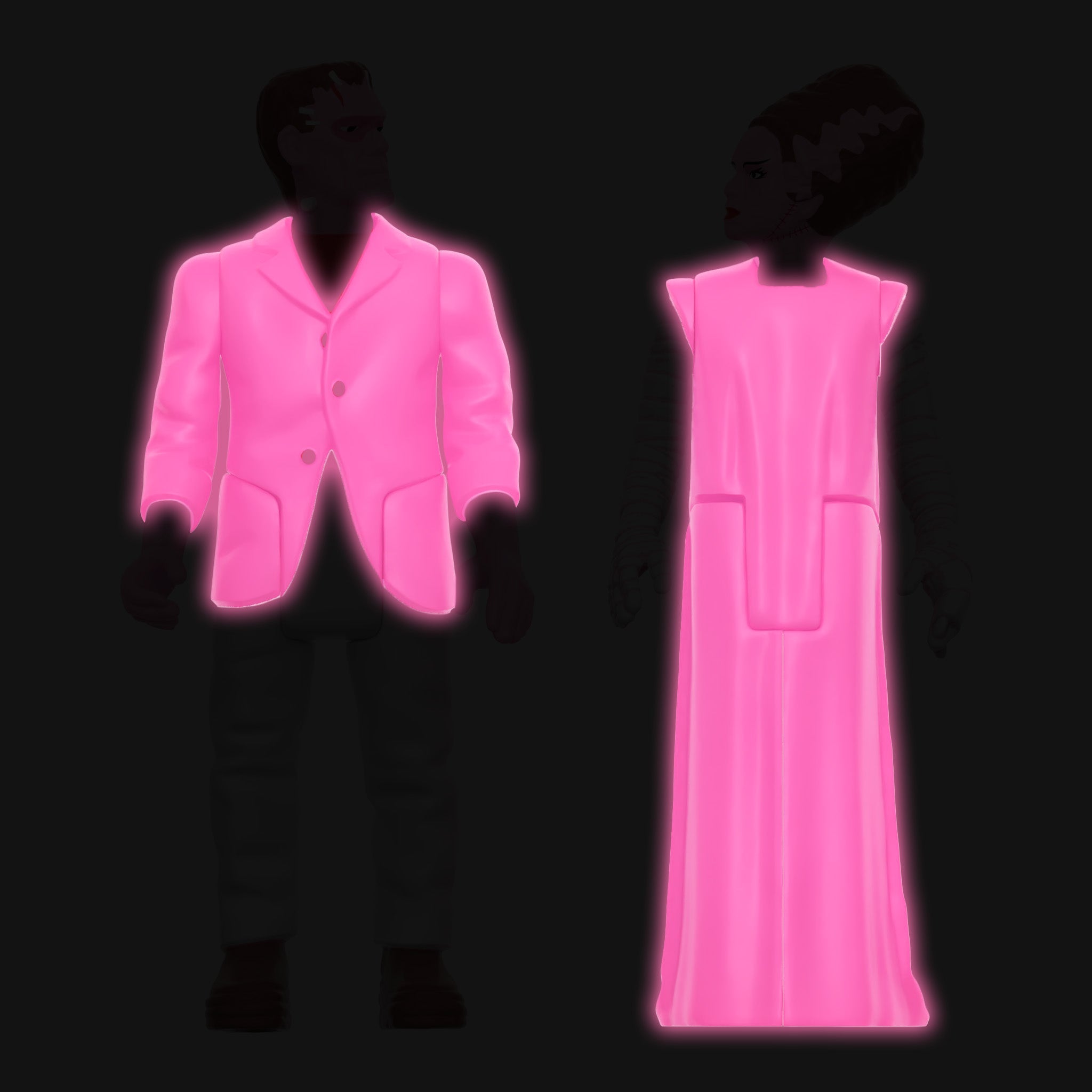 Universal Monsters ReAction - Frankenstein and Bride of Frankenstein (Valentine's Day Heart Box) - Yuka Monsters