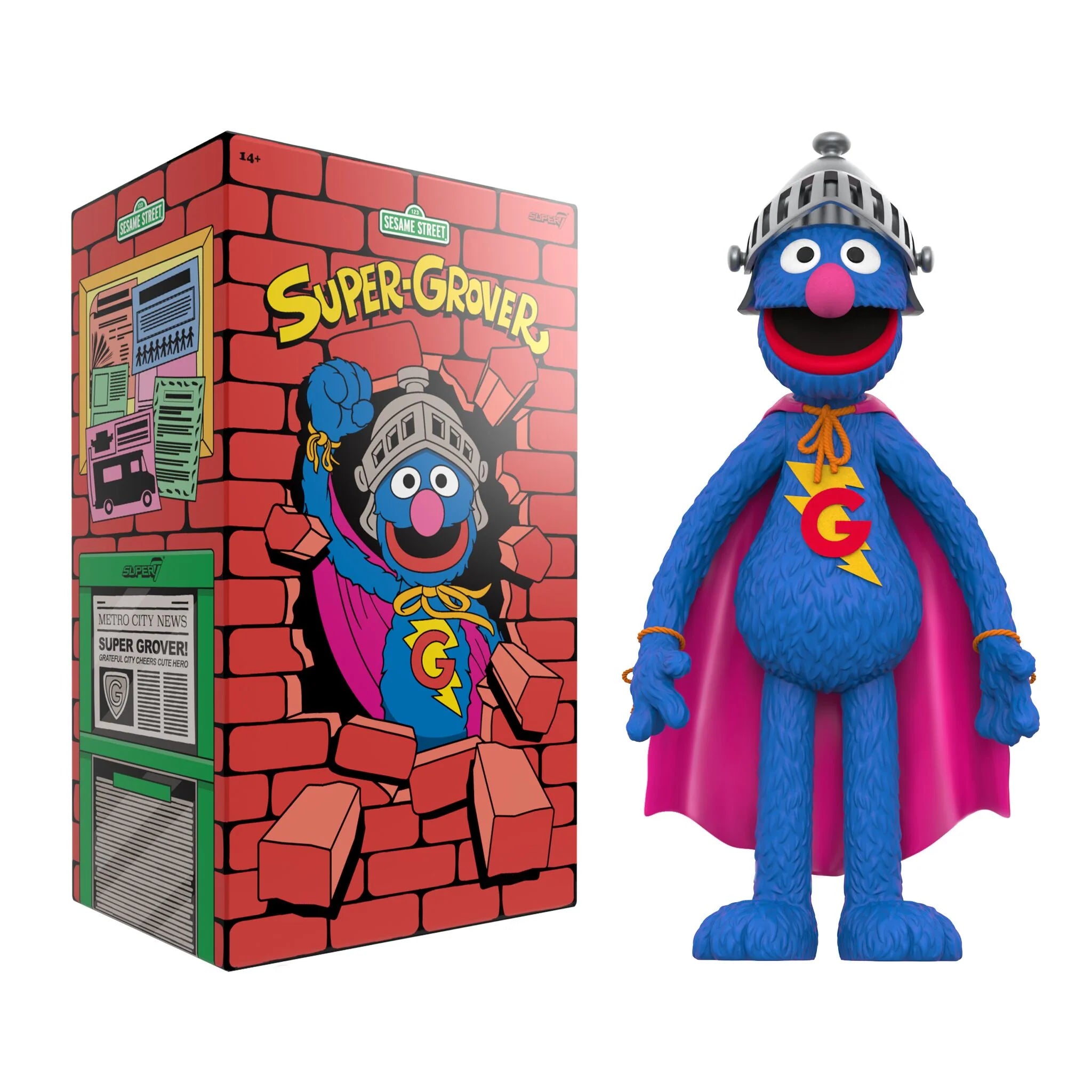 Sesame Street SuperSize Vinyl - Super Grover - Yuka Monsters