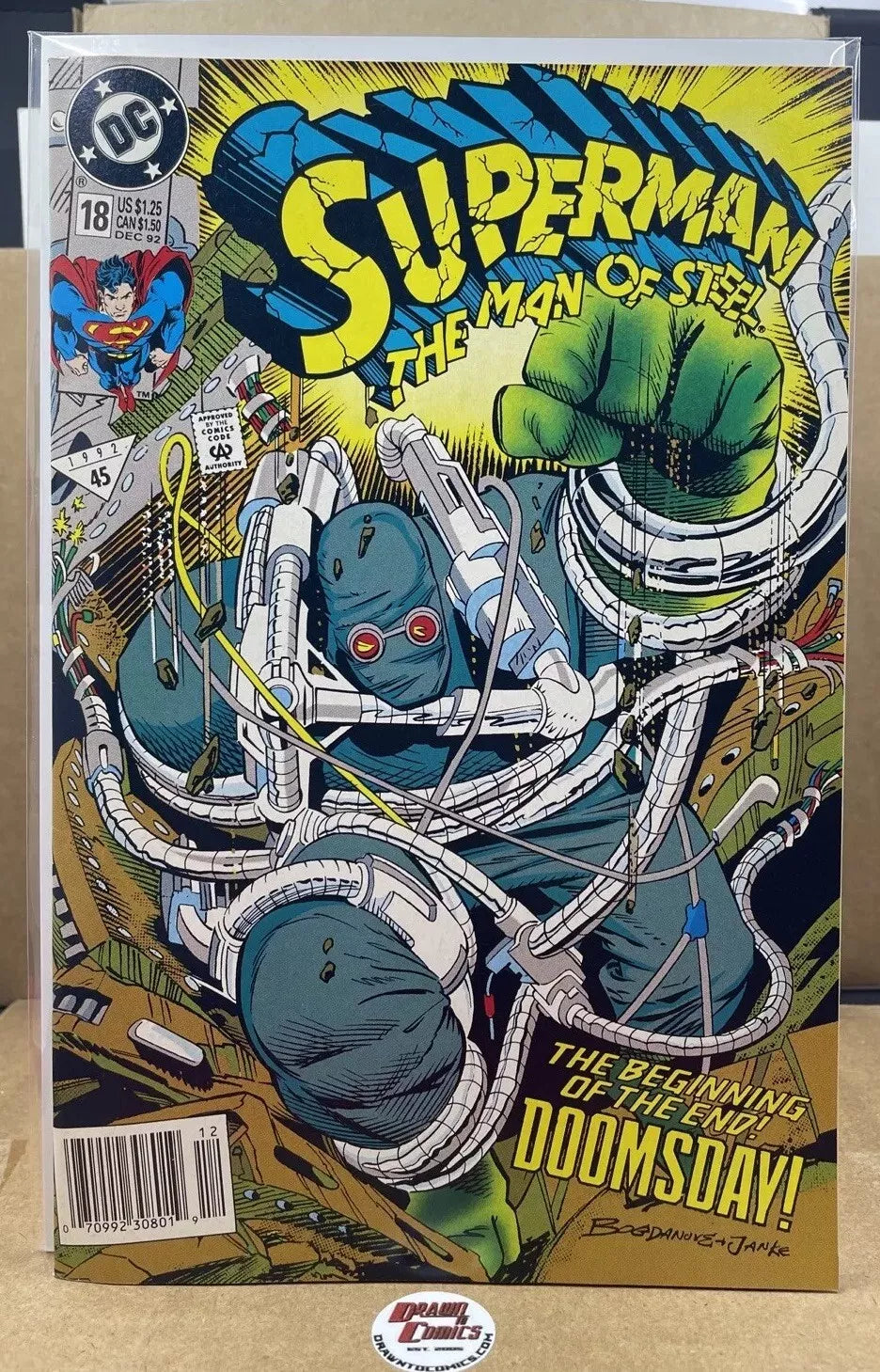 Superman The Man Of Steel #18 1st Print | יד שניה - 1992 - Yuka Monsters