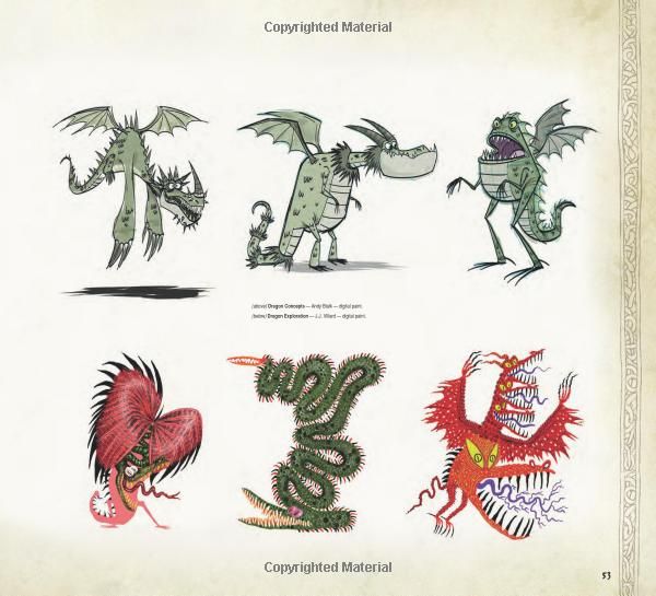 The Art of How to Train Your Dragon - Yuka Monsters