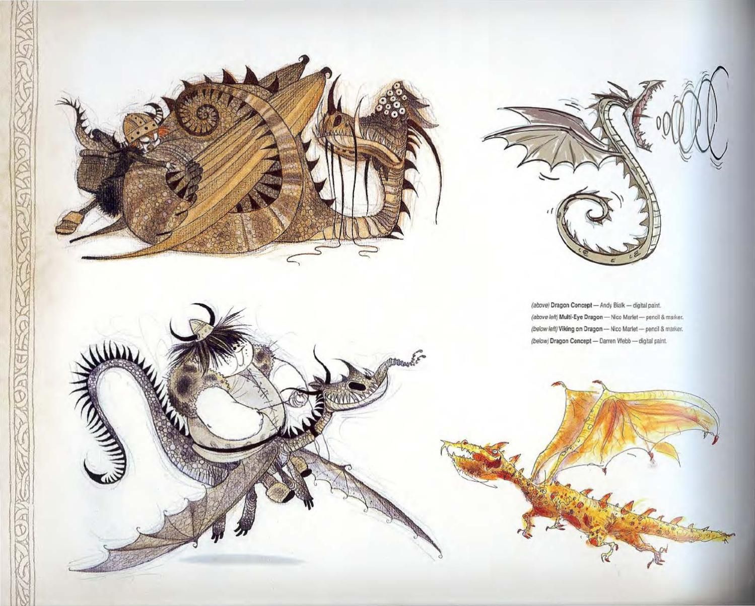 The Art of How to Train Your Dragon - Yuka Monsters