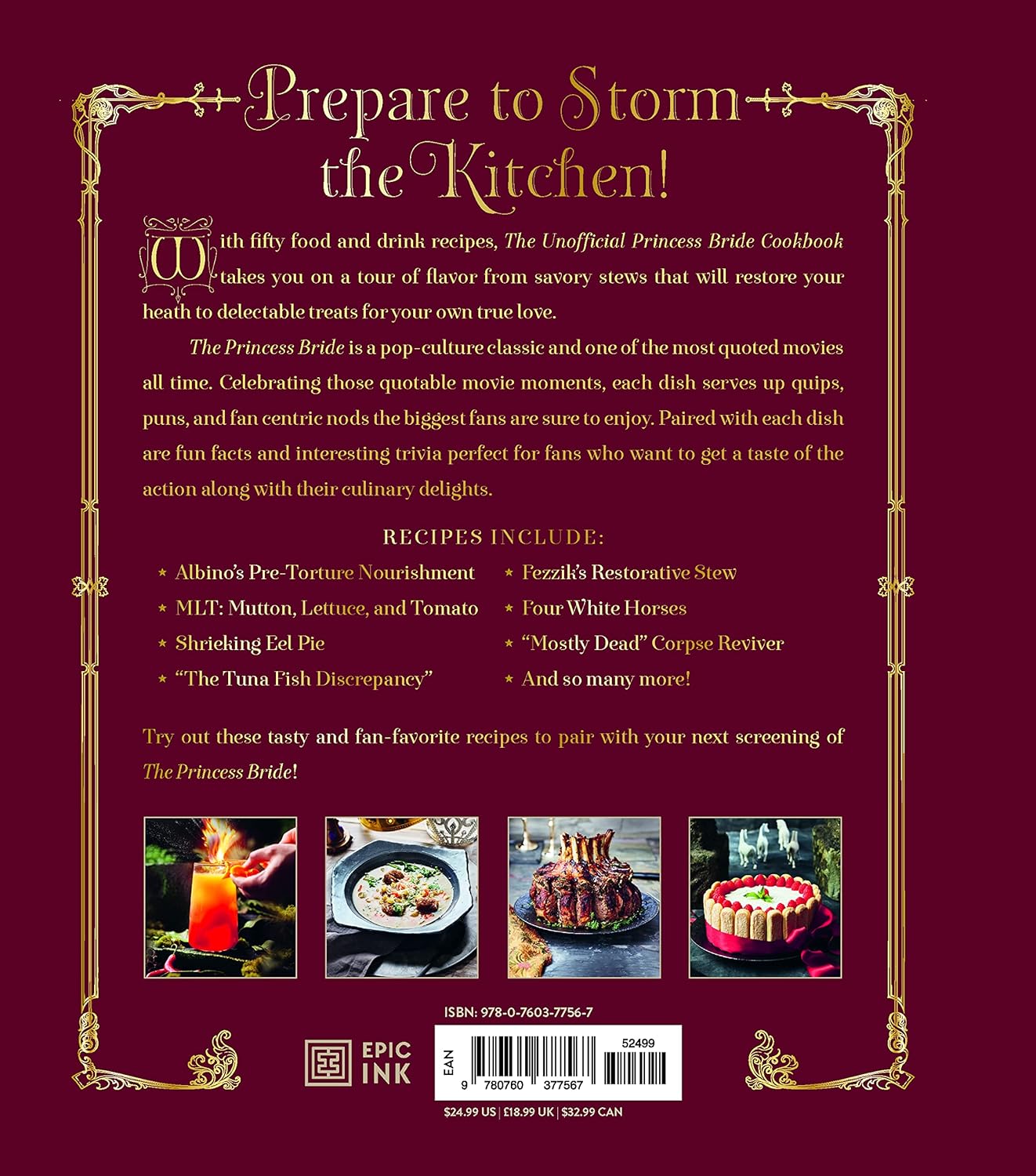 The Unofficial Princess Bride Cookbook - Yuka Monsters