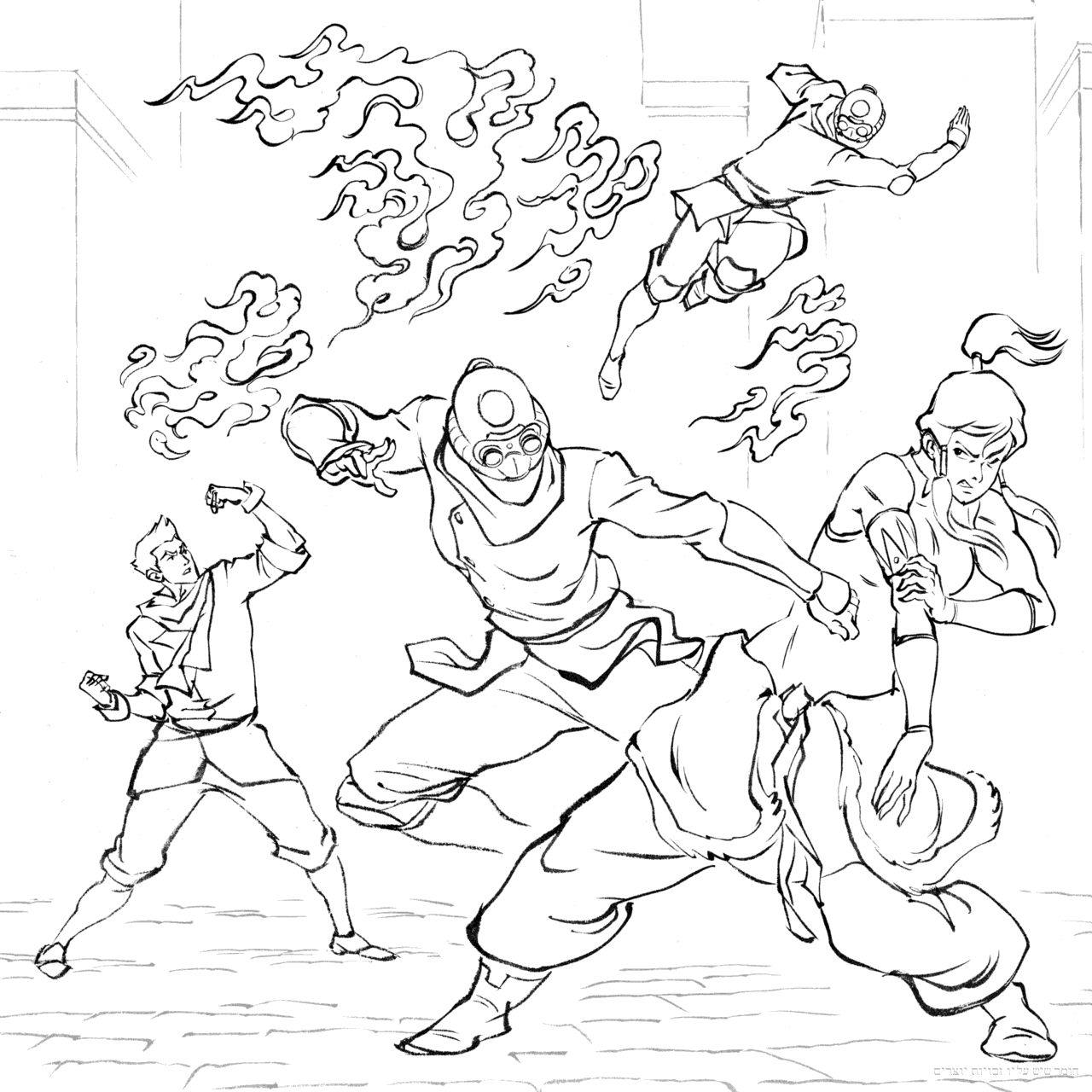 חוברת צביעה | Legend of Korra - Yuka Monsters