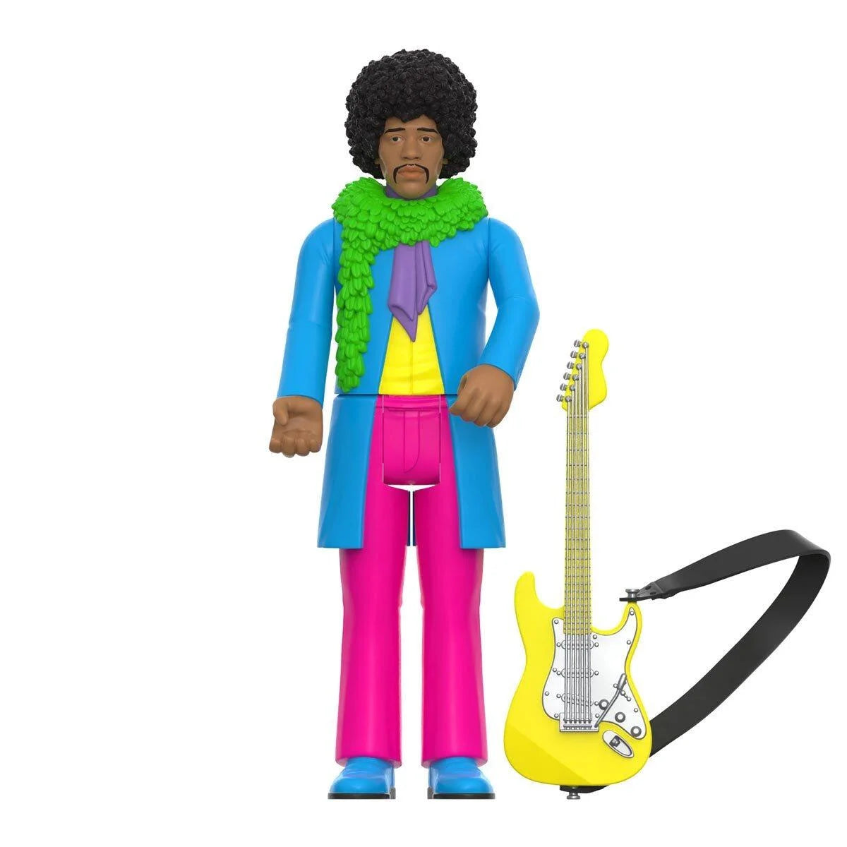 Jimi Hendrix ReAction Figures - Jimi Hendrix Blacklight (Are You Experienced) - Yuka Monsters