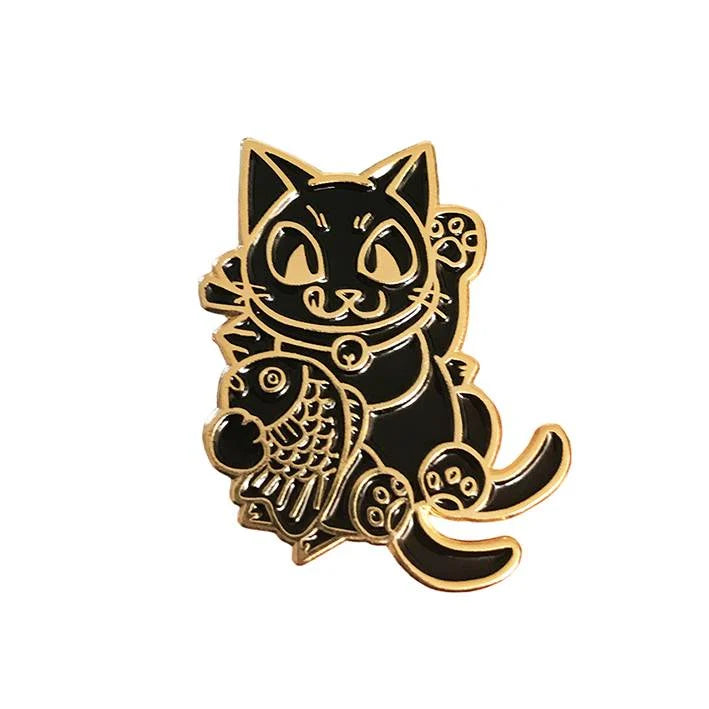 Creamlab - Negora Taiyaki Pin by Konatsu - Yuka Monsters
