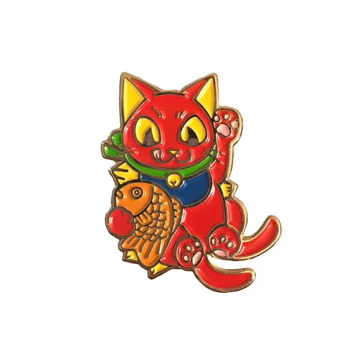 Creamlab - Negora Taiyaki Pin by Konatsu - Yuka Monsters