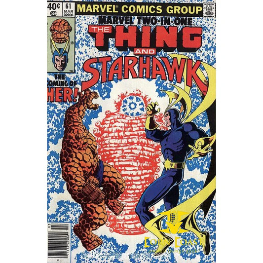 MARVEL TWO IN ONE # 61 The Thing and Starhawk | יד שנייה 1979