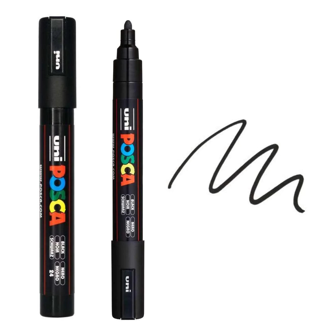 POSCA Paint Marker - PC-5M - Single Marker (5 colors of choice) - Yuka Monsters