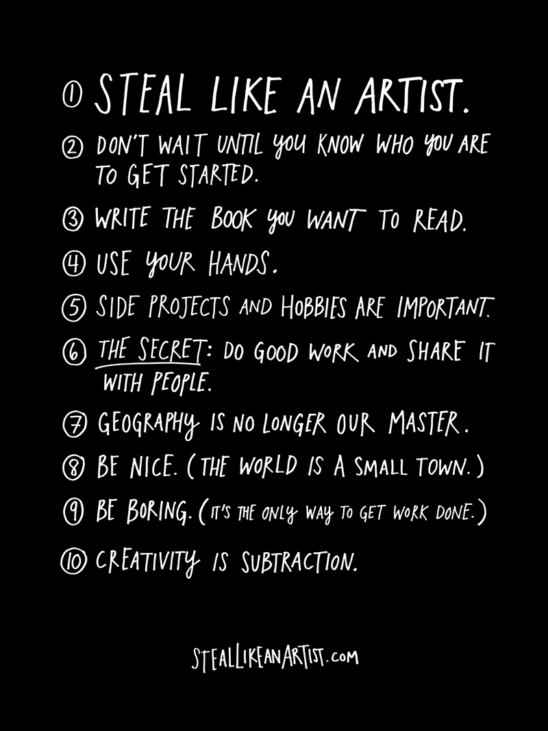 Steal Like an Artist by Austin Kleon